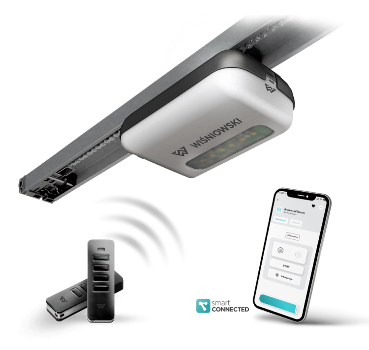 Napęd elektryczny SPARK 600 Wiśniowski + szyna do bram segmentowych do 13 m²