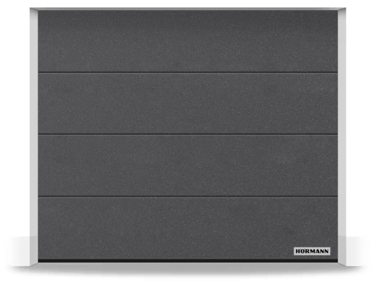 Brama Hormann Renomatic 4500x2125, Przetłoczenia L, Planar, kolor antracytowy z efektem metalicznym CH 703 Matt deluxe + Prowadzenie N