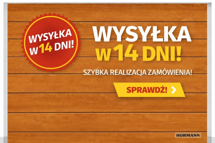 Brama Hormann Renomatic Decocolor, kolor złoty dąb Golden Oak.png.png