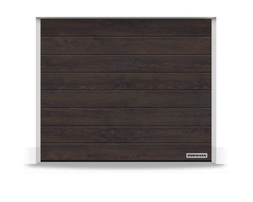 Brama Hormann Renomatic 4500x2500, Przetłoczenia M, Decocolor, kolor ciemny dąb Night Oak, prowadzenie N