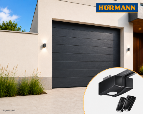 Brama automatyczna Hormann Isomatic 2500x2125, Przetłoczenia M, Woodgrain, kolor antracytowy RAL 7016 + Prowadzenie Z, z napędem elektrycznym.png