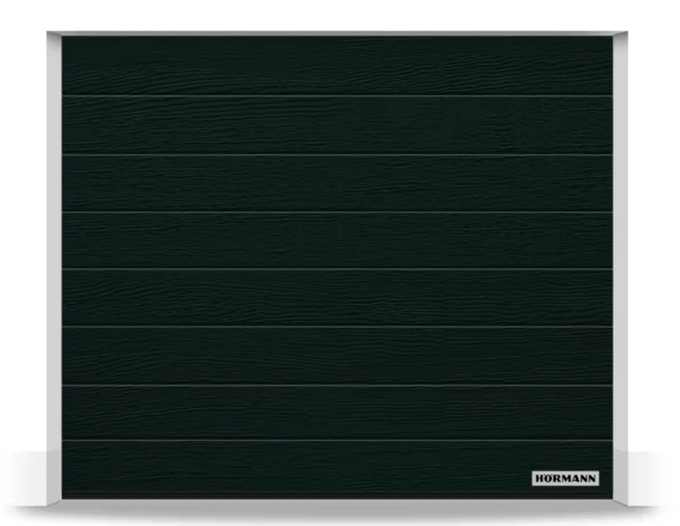 Brama Hormann Renomatic 2500x2125, Przetłoczenia M, Woodgrain, kolor czarny RAL 9005 + Prowadzenie Z.png