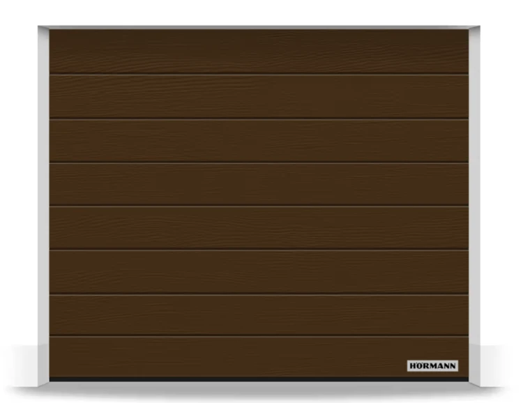 Brama Hormann Renomatic 2500x2125, Przetłoczenia M, Woodgrain, kolor brązowy RAL 8028 + Prowadzenie Z.png