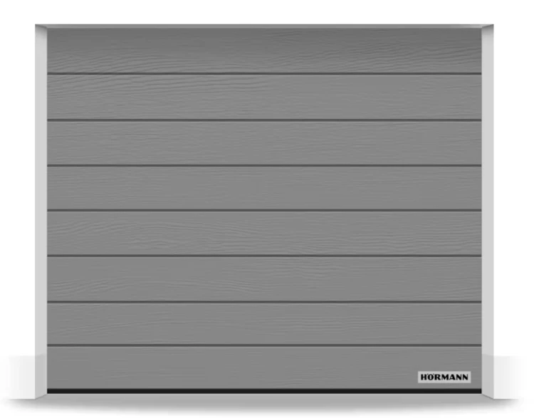Brama Hormann Renomatic 2500x2500, Przetłoczenia M, Woodgrain, kolor szare aluminium RAL 9007 + Prowadzenie Z.png