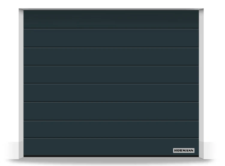 Brama Hormann Renomatic 2315x2080, Przetłoczenia M, Planar, kolor antracytowy CH 7016 Matt deluxe + Prowadzenie Z