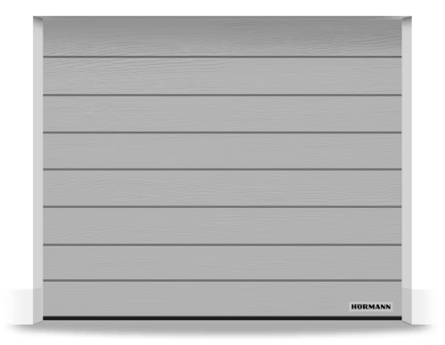 Brama Hormann Renomatic 3000x2375, Przetłoczenia M, Woodgrain, kolor białe aluminium RAL 9006 + Prowadzenie Z.png