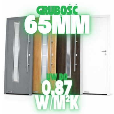 THERMO 65 - drzwi stalowe Uw do 0,87 W/m²K