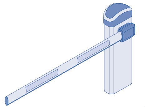 Szlaban automatyczny Hörmann SH50 ramię owalne