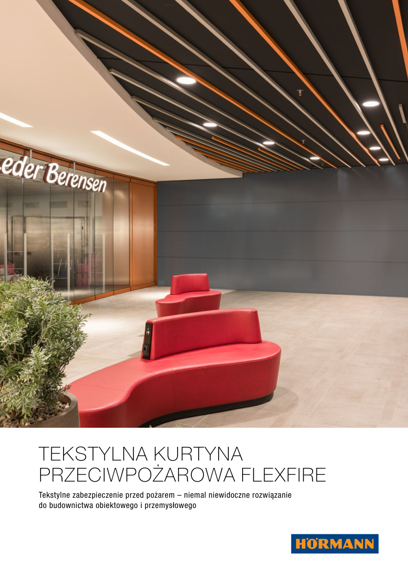 Hörmann kurtyna przeciwpożarowa FlexFire